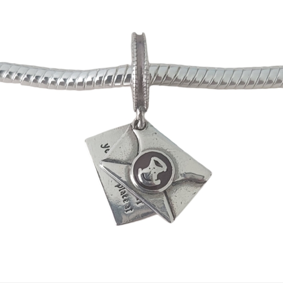 Pandora Sterling Silver 925 Hogwarts Letter Harry Potter Dangle Bracelet Charm - Picture 5 of 10